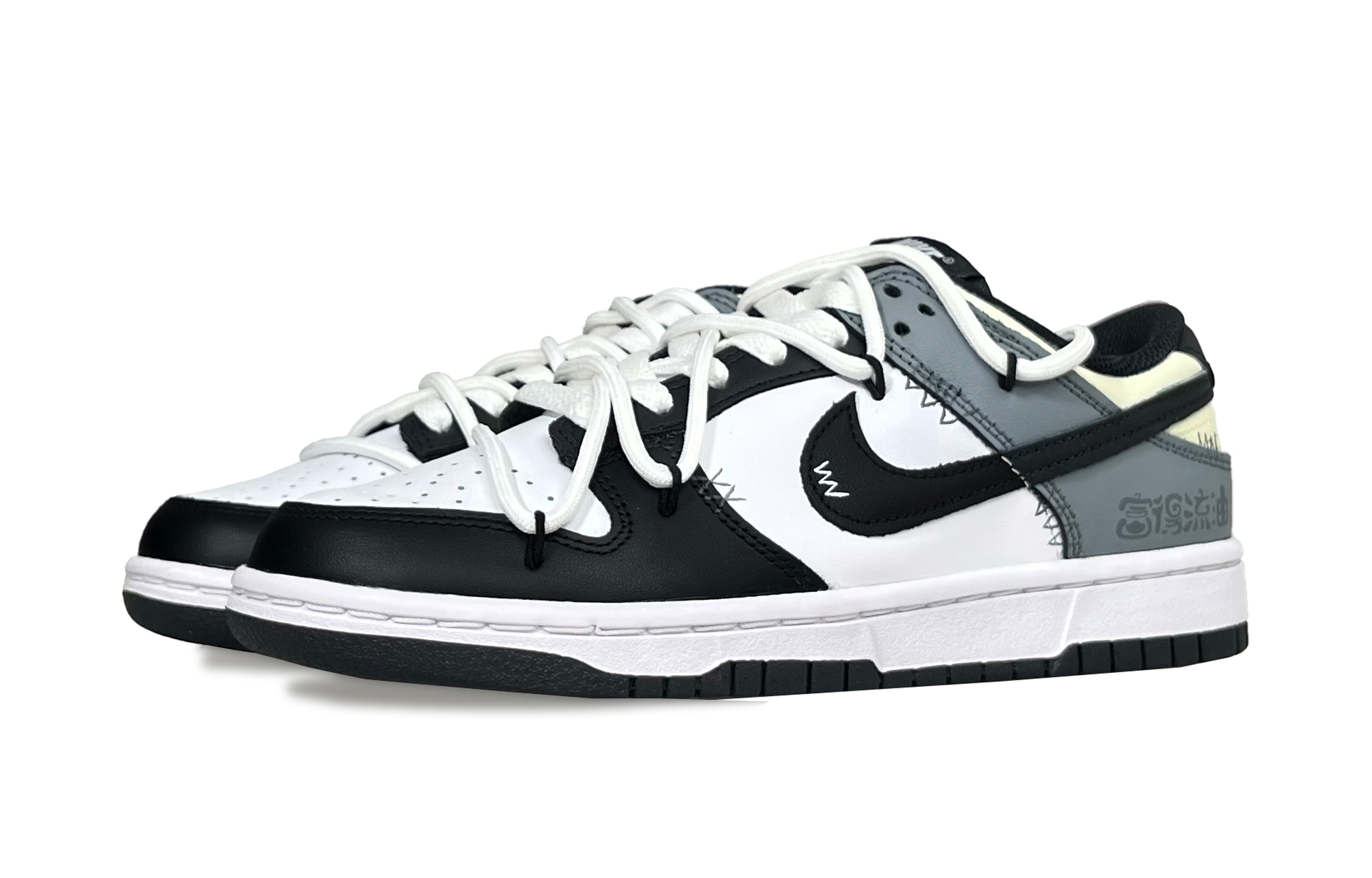 

Кроссовки Nike Dunk Skateboard Shoes Unisex Low-Top Black/Gray