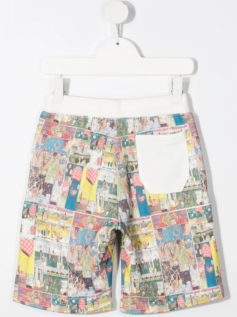 Спортивные шорты с графичным принтом Lanvin Enfant, белый — фото 2