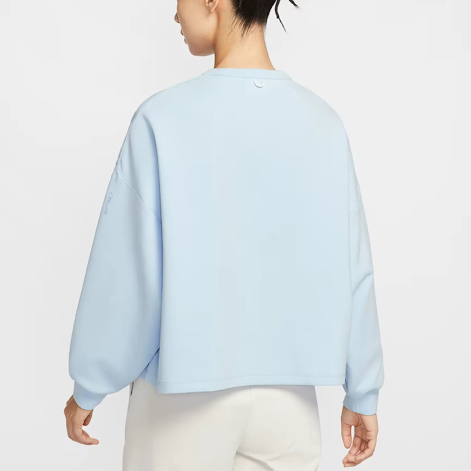 ImpossiblySoft женская Dri FIT оверсайз топ с круглым вырезом Nike, синий — фото 3