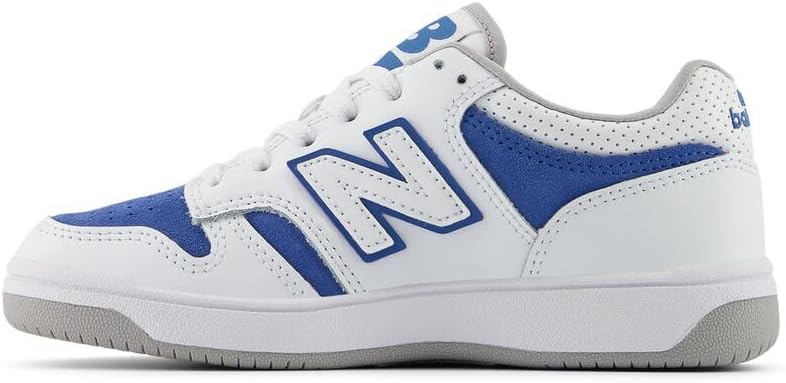 Детские кроссовки New Balance 480 V1 на шнуровке (унисекс), белый — фото 2