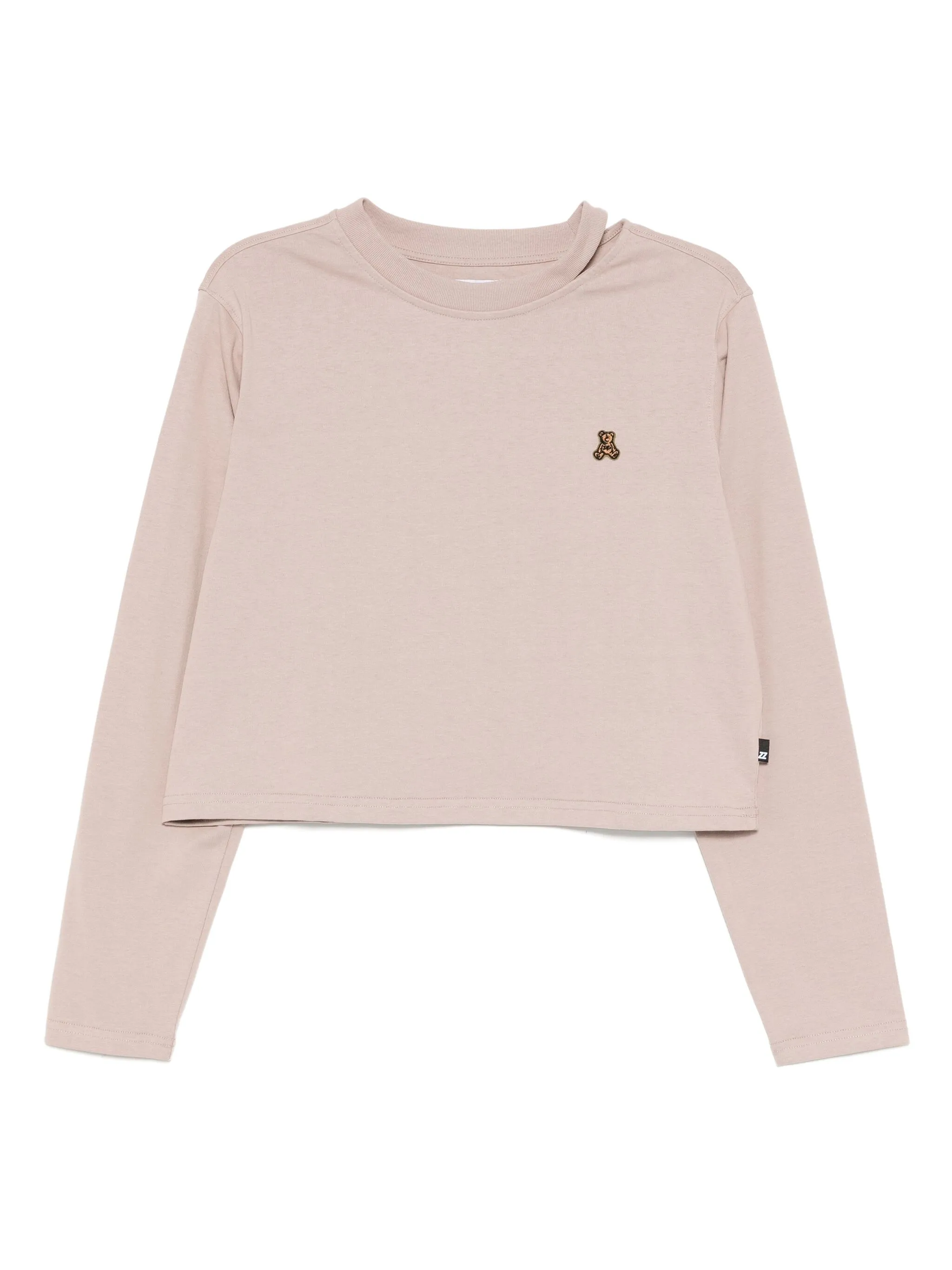 

Футболка с вышивкой и вырезами Izzue, розовый