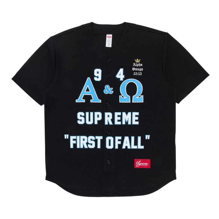 

Джерси Supreme Alpha Omega Baseball Jersey, Black