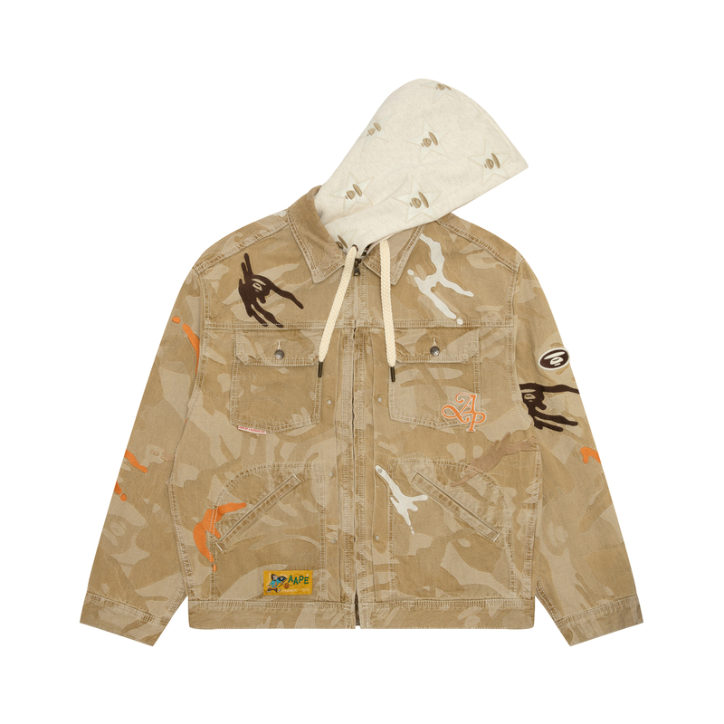 

Aape Куртка с принтом логотипа, Brown BWL