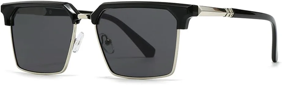 

Женские модные солнцезащитные очки с градиентным переходом, мужские винтажные синие солнцезащитные очки с защитой от УФ-излучения UV400 KTUCN, C1 Silver Black