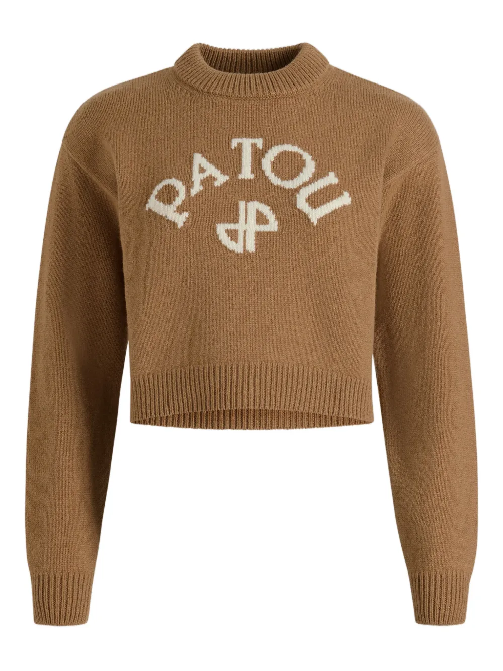 

Джемпер с логотипом в технике интарсия PATOU, коричневый