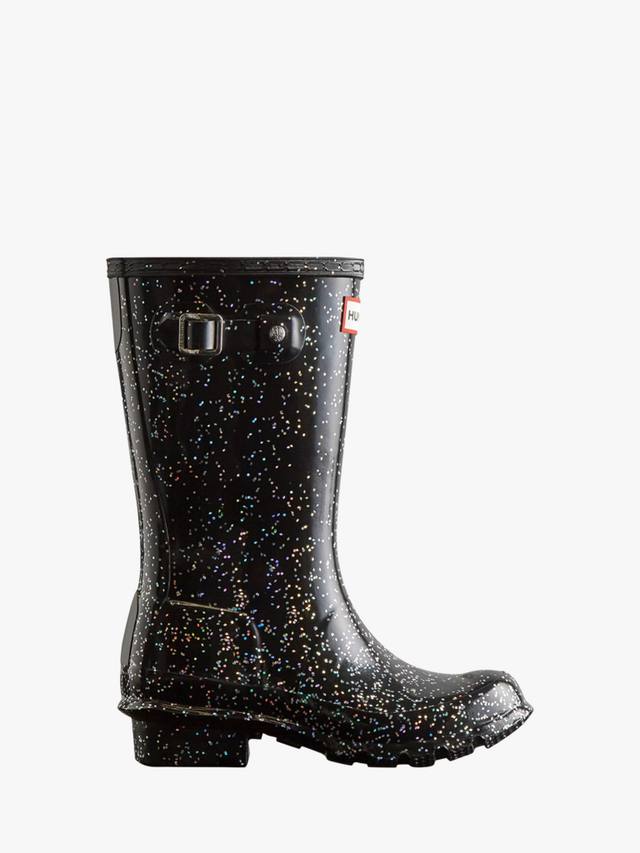 

Детские классические резиновые сапоги Wellington Hunter, Black/Glitter