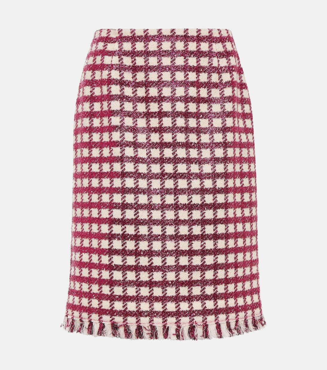 

Мини-юбка из смесовой шерсти OSCAR DE LA RENTA, белый