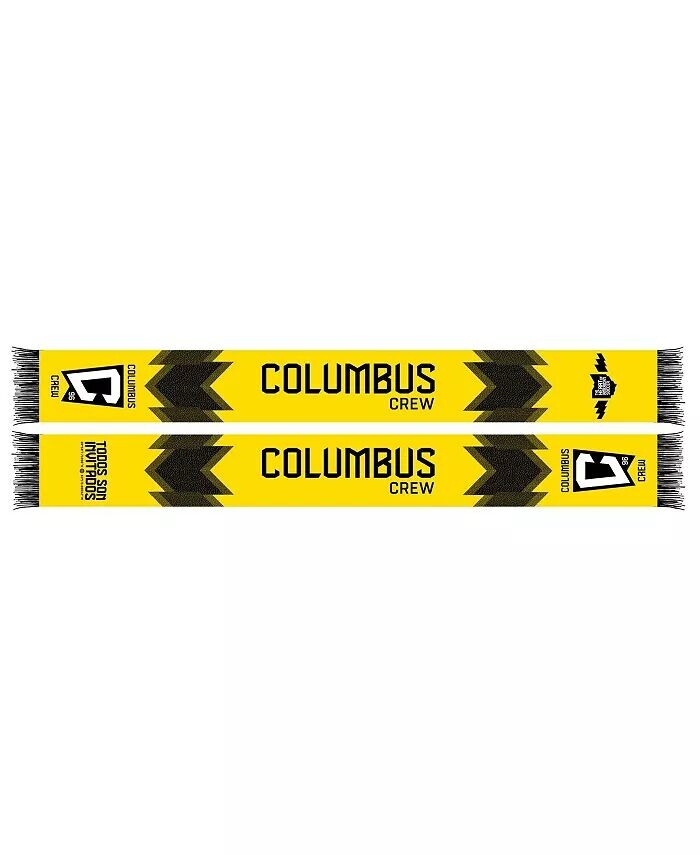 

Мужской и женский желтый шарф Columbus Crew 2024 из джерси с крючками Ruffneck Scarves, желтый