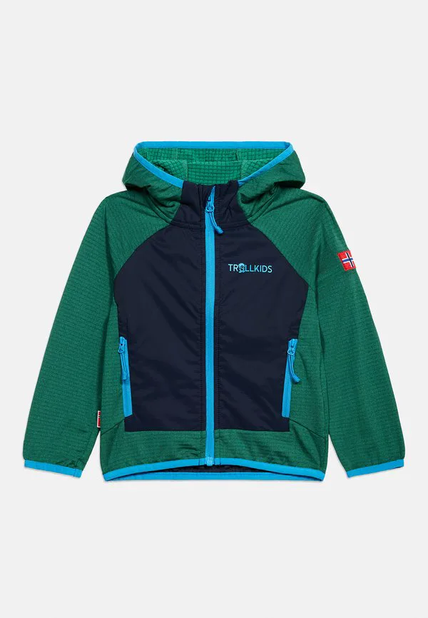 Детская куртка seiland унисекс, легкая куртка Trollkids, Jungle Green/Navy — фото 3