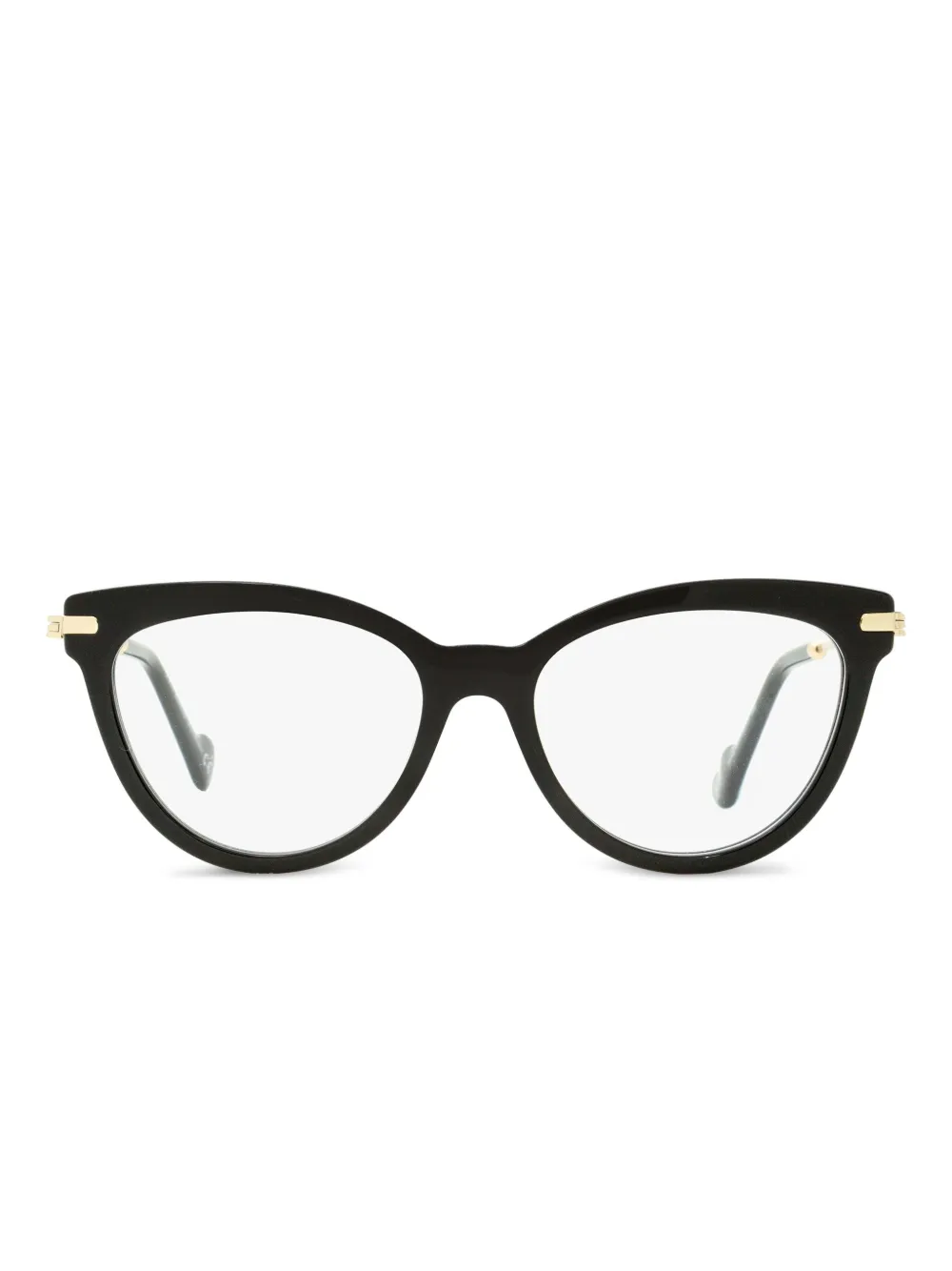 

Очки в оправе 'кошачий глаз' Moncler Eyewear, черный