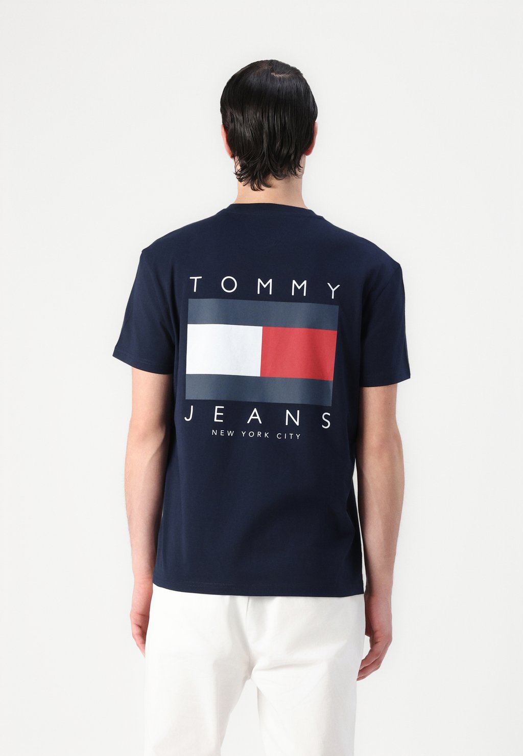 

Футболка с принтом FLAG GRAPH Tommy Jeans, темно-синий