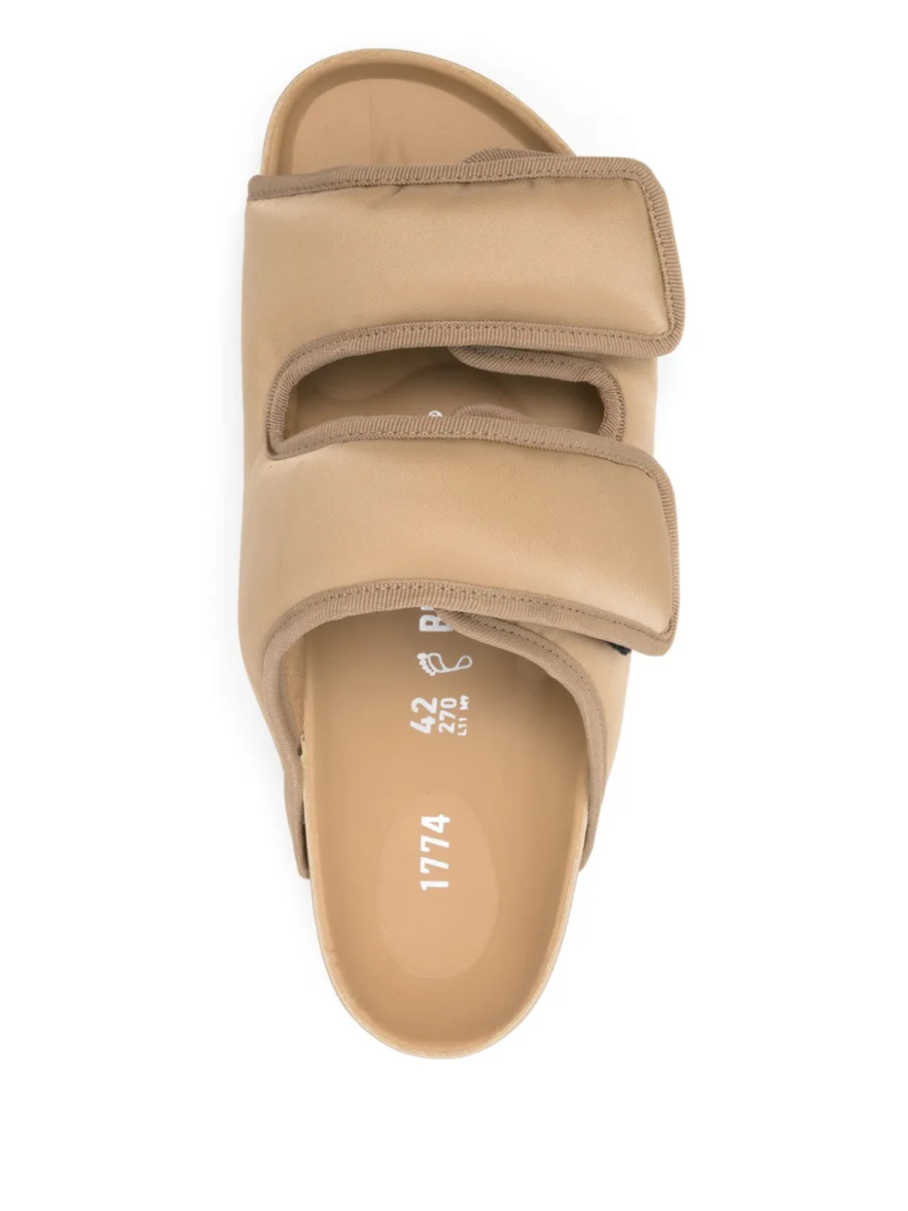 Сандалии Birkenstock 1774 Arizona Cosny Nylon, бежевый — фото 4