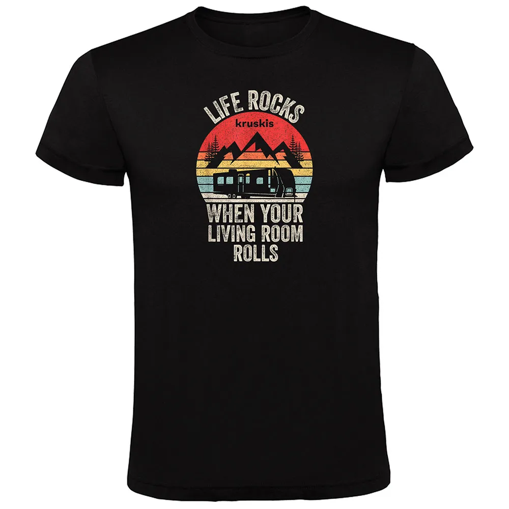 

Футболка с коротким рукавом Kruskis Life Rocks, черный