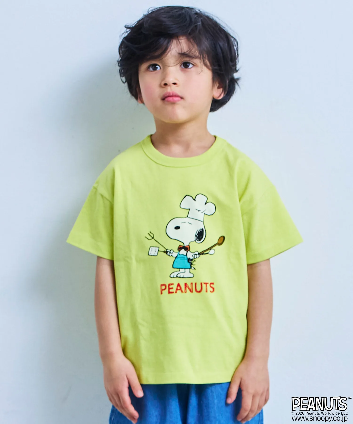 Детская футболка с принтом Снупи PEANUTS жёлтая
