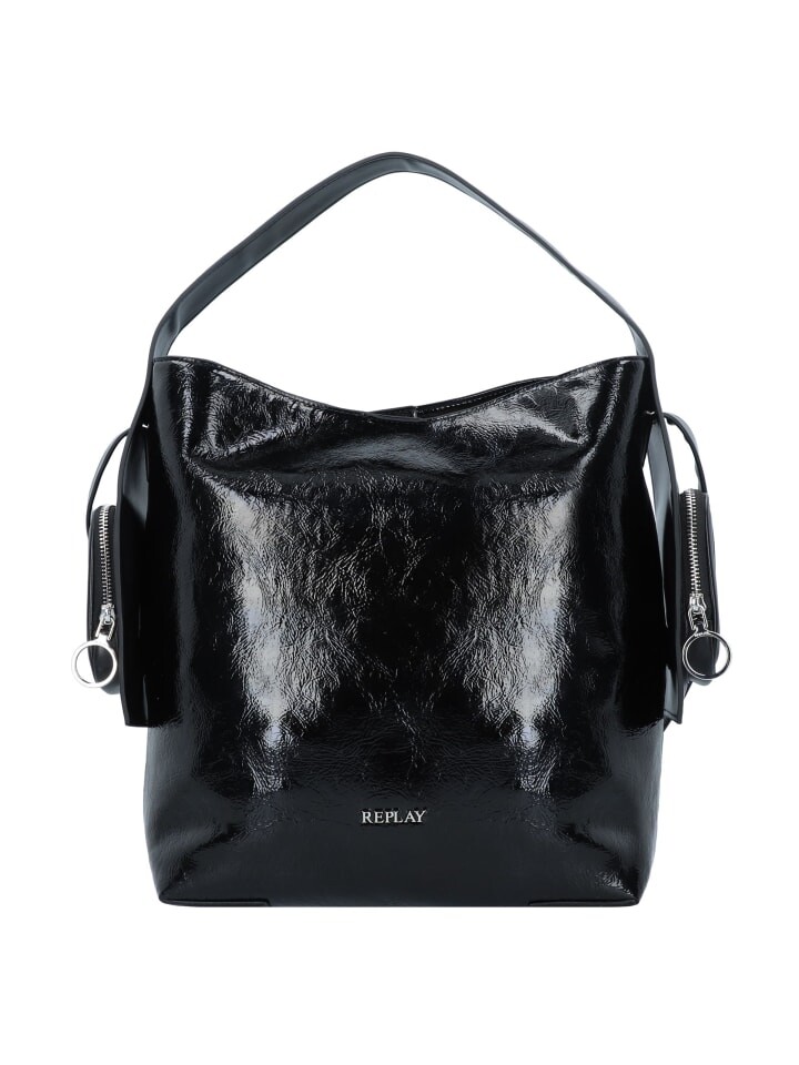 

Наплечная сумка Replay Schultertasche 33 cm, цвет shiny black, Черный, Наплечная сумка Replay Schultertasche 33 cm, цвет shiny black