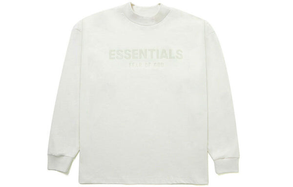 Футболка fw21 innersect long sleeve logo tee 'mozzarella' Fear Of God Essentials, бежевый — фото 2