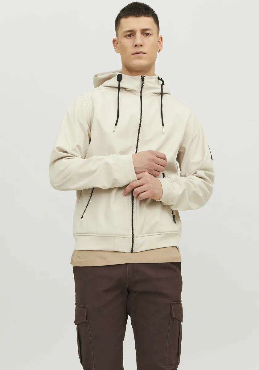 

Куртка из софтшелла Jack & Jones "JJEBASIC SOFTSHELL HOOD NOOS", с капюшоном, цвет Moonbeam