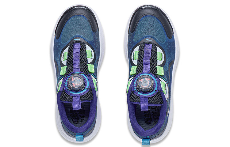 Кроссовки LINING YOUNG Sports Life Collection Kids Lifestyle Shoes GS Low-top Xinjiang Blue/black, красный — фото 3