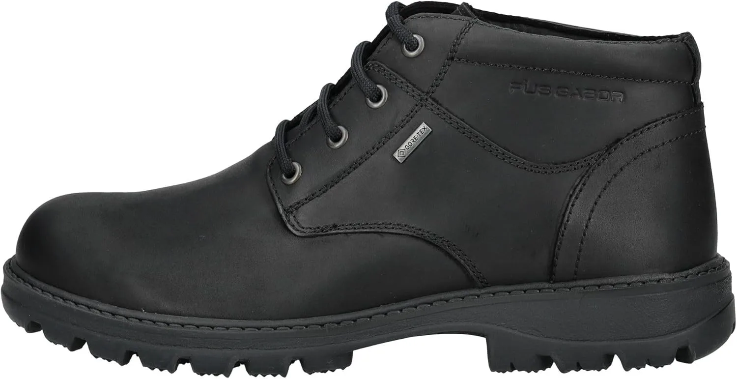 Мужские ботинки Pius Gabor, Gore-Tex, с прочной цепочкой, небольшой латексный подлокотник, шерстяная подошва, черный — фото 2