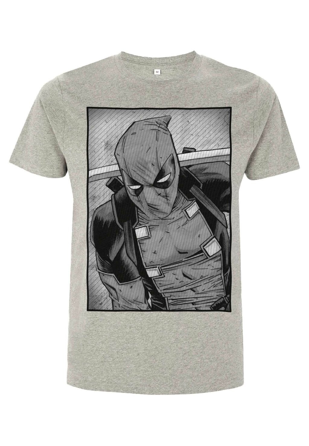 

Футболка с принтом DEADPOOL DEADPOOL BLACK AND WHITE UNISEX Marvel, серый