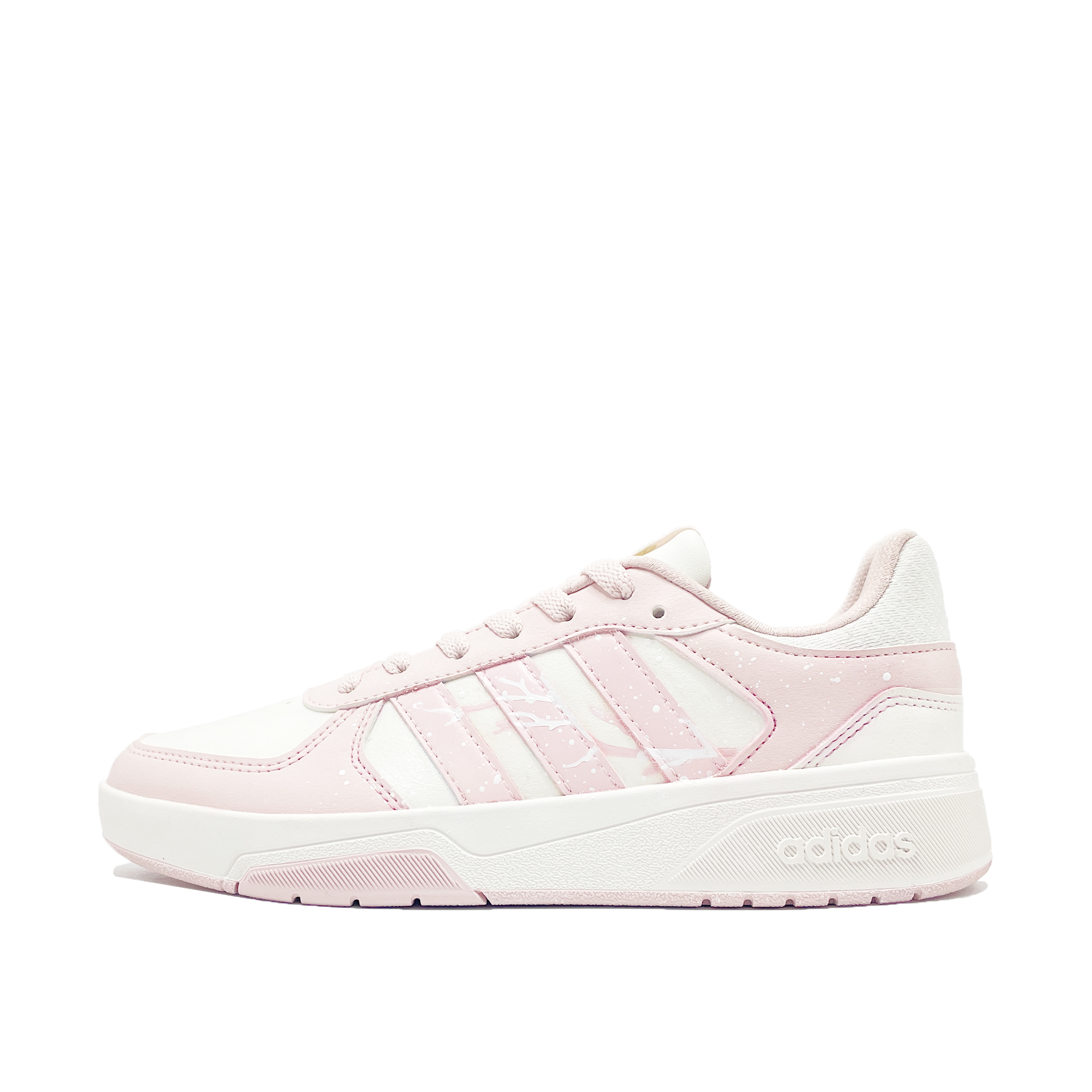 

Adidas Courtbeat Cherry Blossom Snow Wrapping, износостойкие и нескользящие низкие скейтборд-кроссовки унисекс Pink White