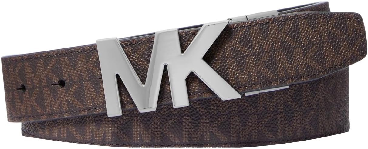 

Michael Kors мужской реверсивный ремень 34 мм с пряжкой Mk, Brown/Black