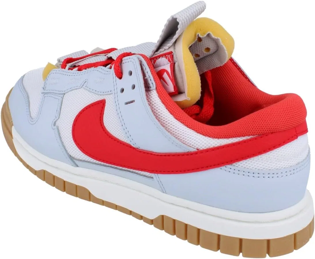 Мужские кроссовки Nike Air Dunk Jumbo, White Light Crimson Pure Platinum 102 — фото 2