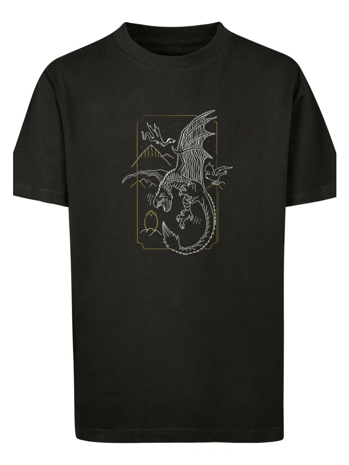 

Футболка F4NT4STIC Harry Potter Dragon Line Art, черный