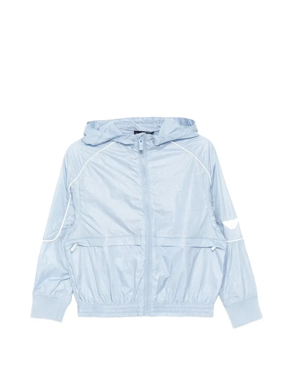 Куртка с нашивкой-логотипом и контрастными вставками Emporio Armani Kids, синий