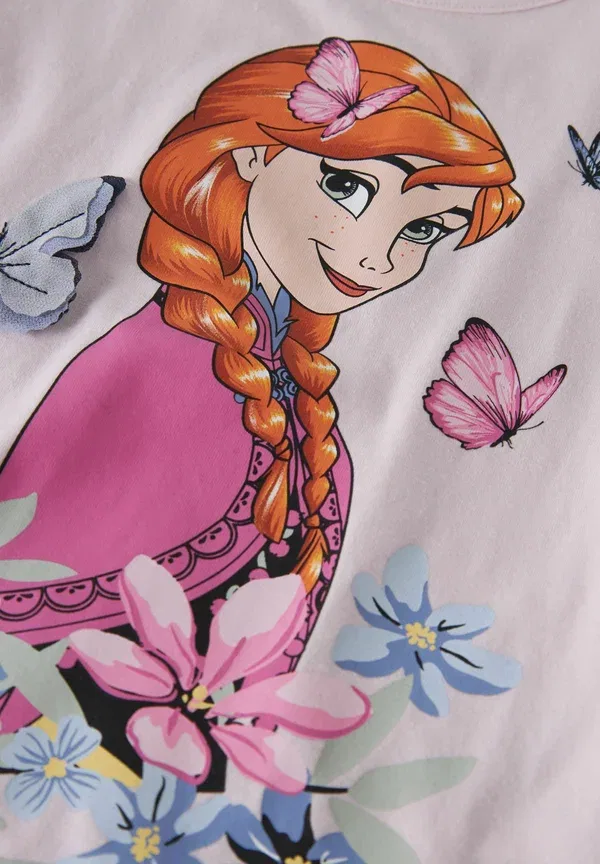 Футболка Nmfmeri frozen ss top box wdi print t-shirt Name It, нежно-розовый — фото 3