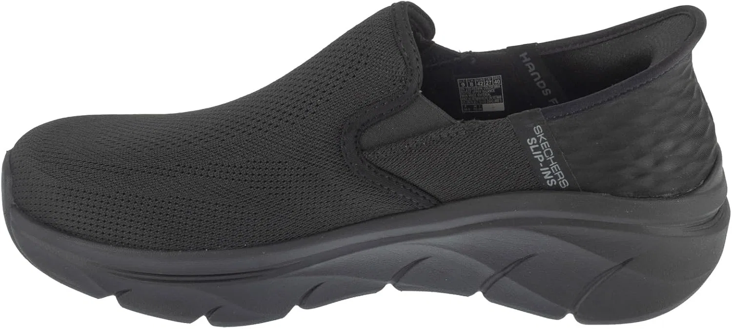 Мужские кроссовки Skechers D'lux Walker 2.0 Reeler, Black Mesh Black Trim — фото 2