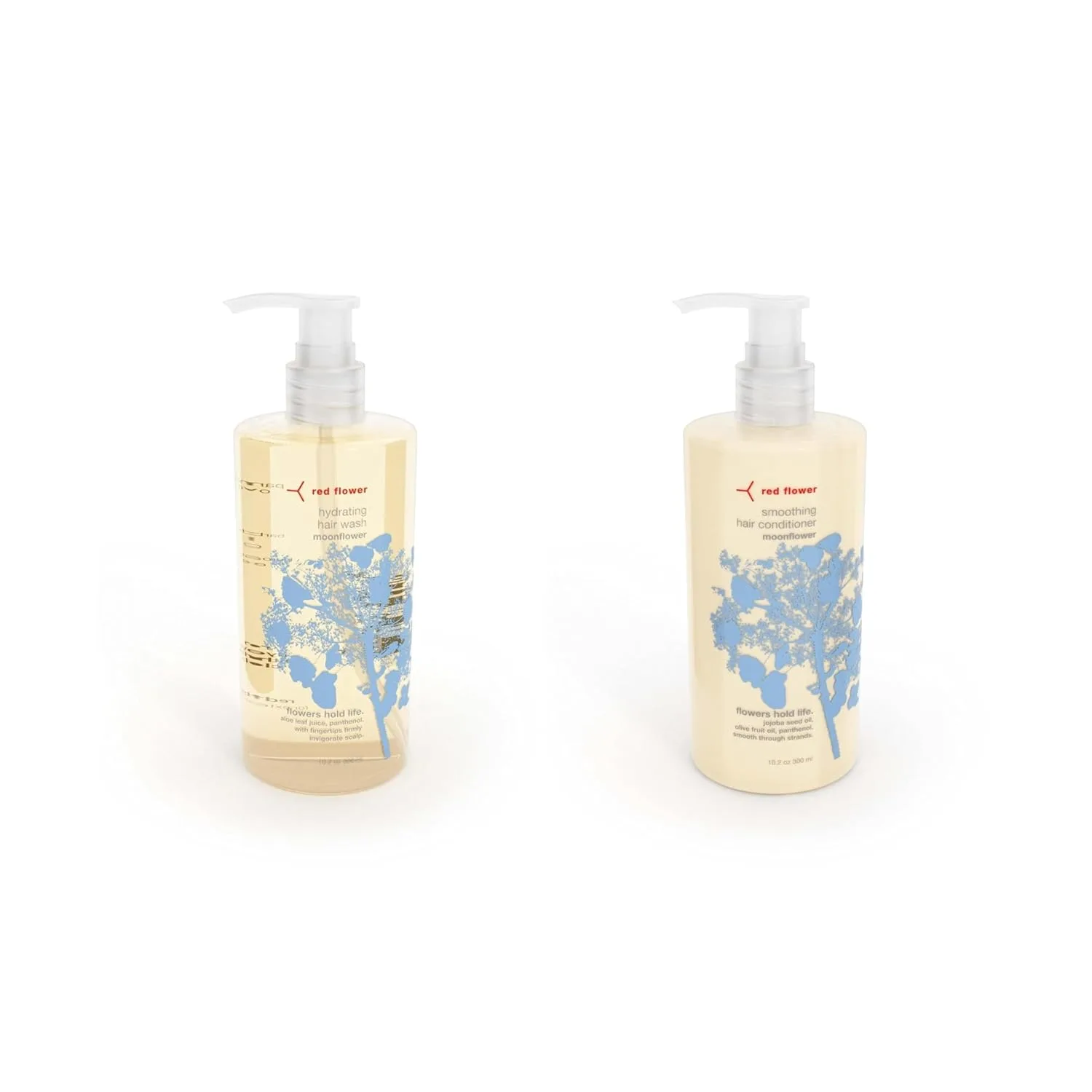 Набор для ухода за волосами Red Flower Moonflower Hydrating Hair Care Bundle - безсульфатный шампунь и разглаживающий кондиционер (2 предмета), Red