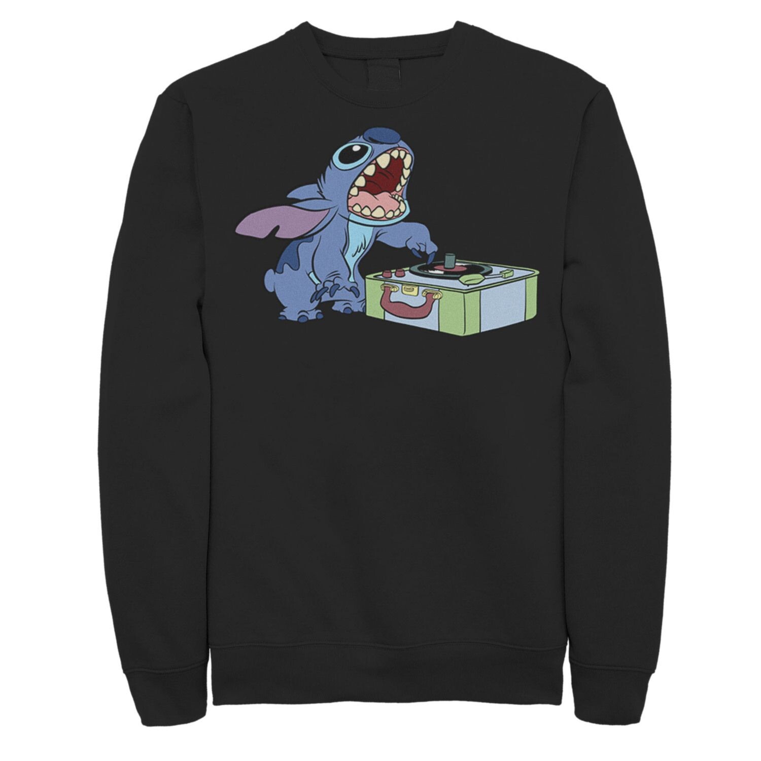 

Мужской свитшот Disney Lilo & Stitch Record Player Stitch