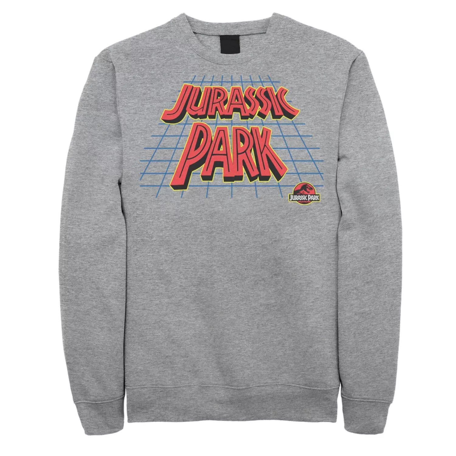 

Мужской свитшот с наклонным сетчатым логотипом в стиле ретро Jurassic Park