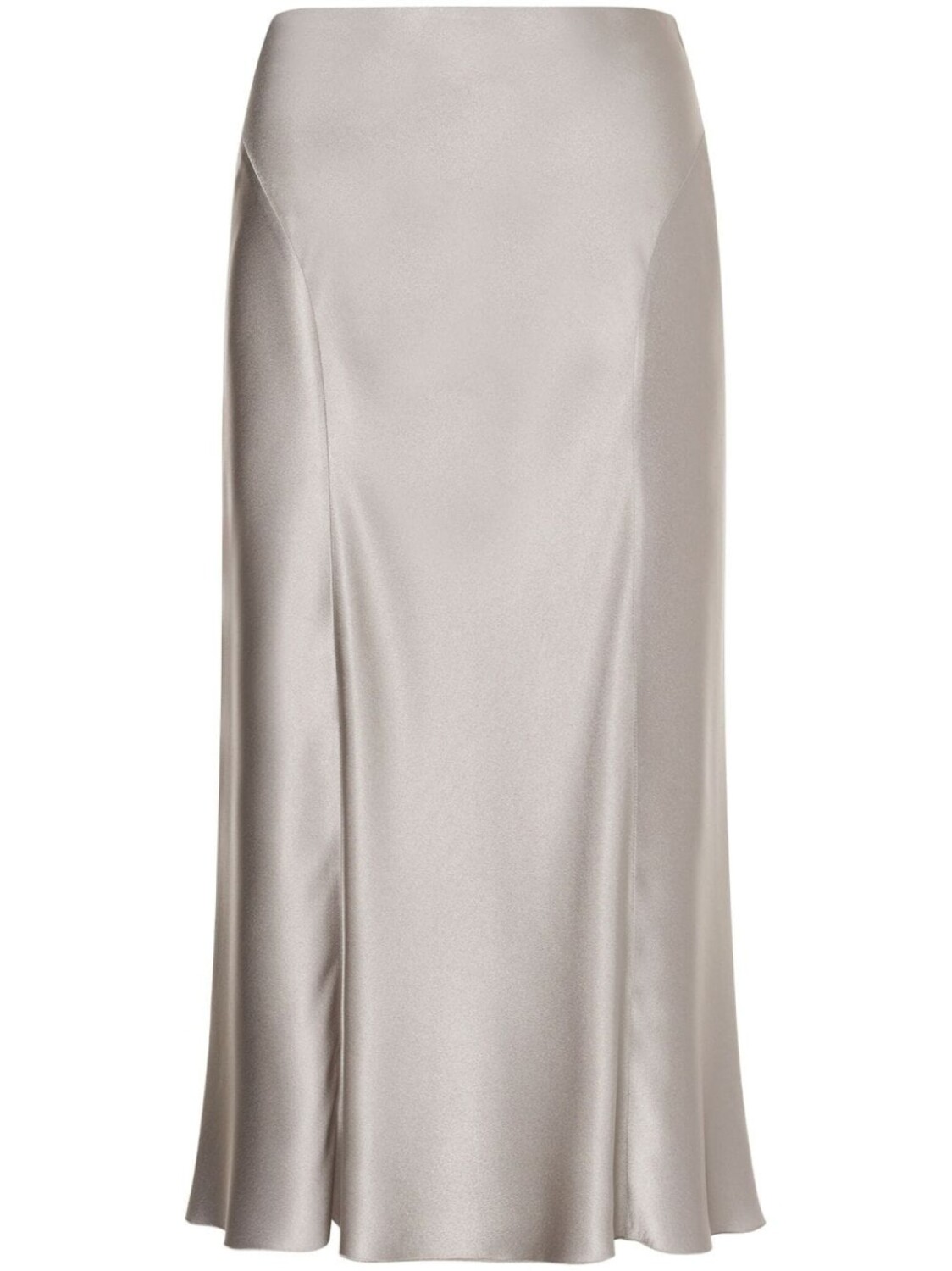 

Alberta Ferretti атласная юбка, серый