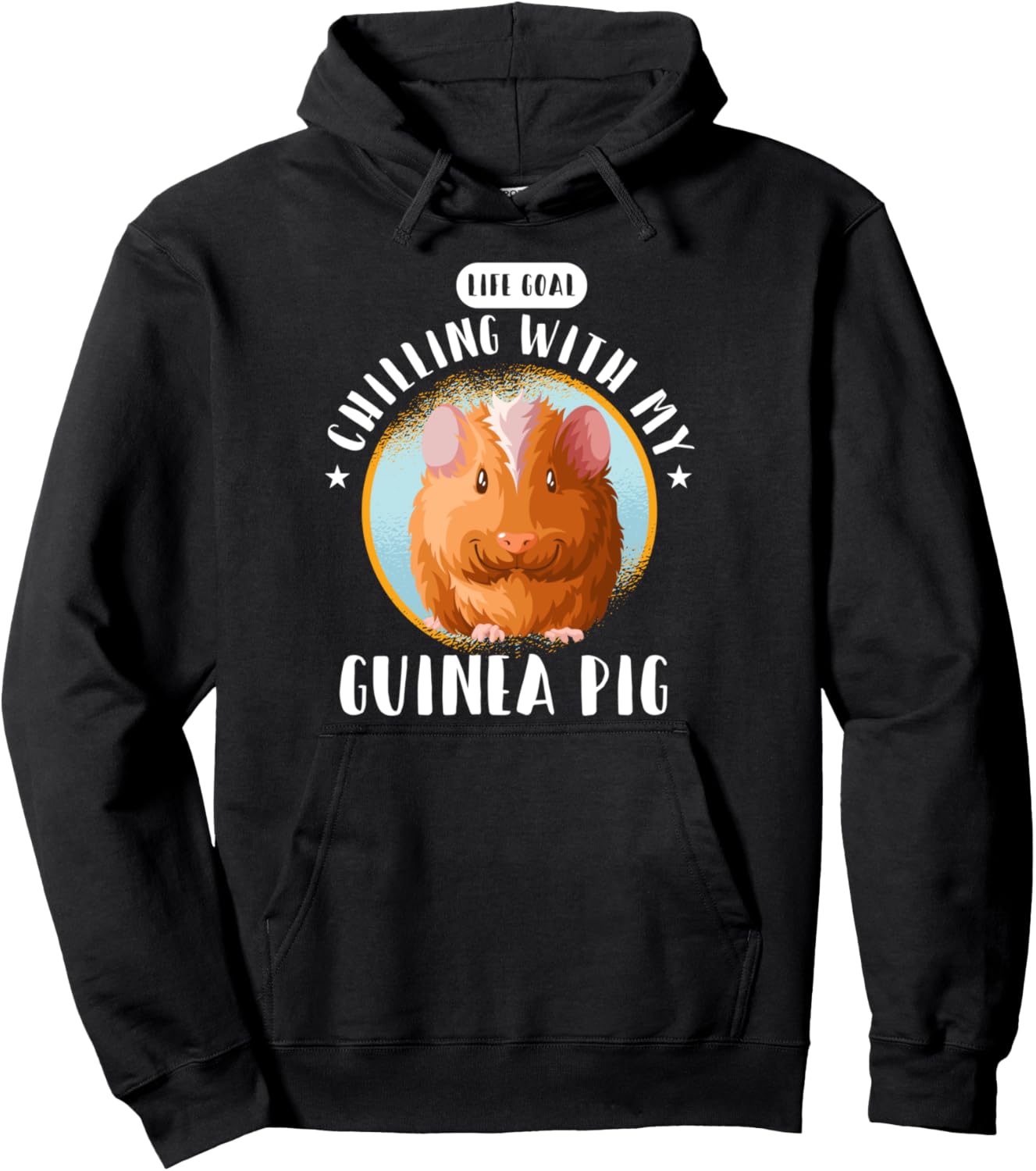 

Жизненная цель: Играть с морской свинкой (толстовка) Guinea Pig Fan Design, черный