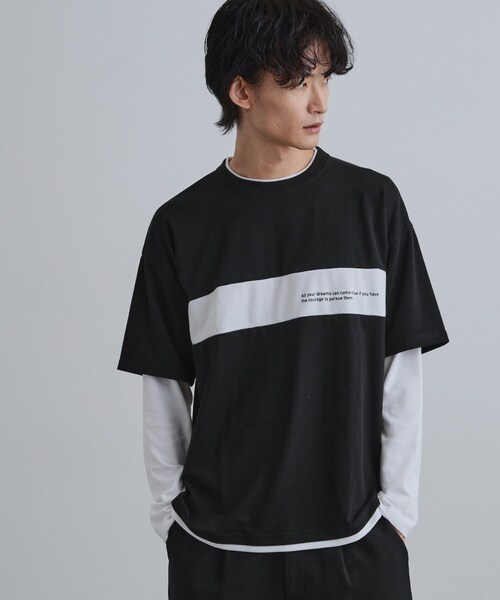 

Топ многослойный, имитация Tk.TAKEO KIKUCHI, черный