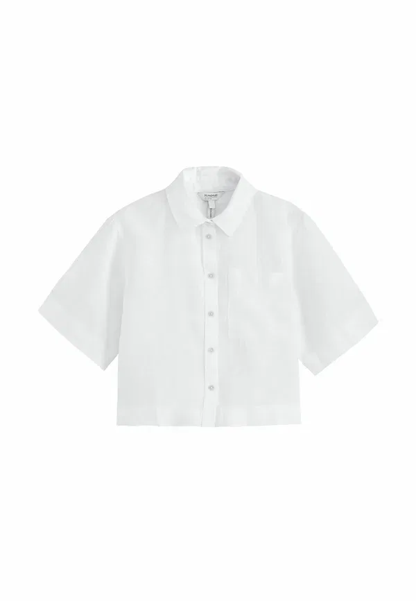Блуза Next, модель Button down, белый