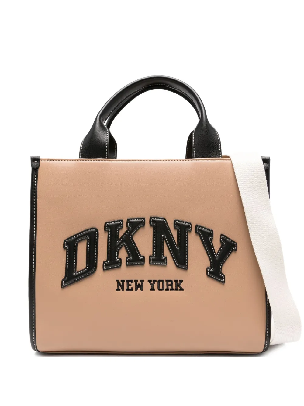 

Сумка-тоут Hadlee среднего размера с вышитым логотипом DKNY, нейтральный