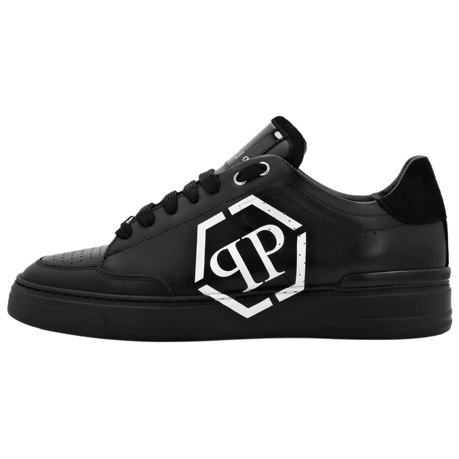 

PHILIPP PLEIN Кроссовки Hexagon Leather Low top мужские черные