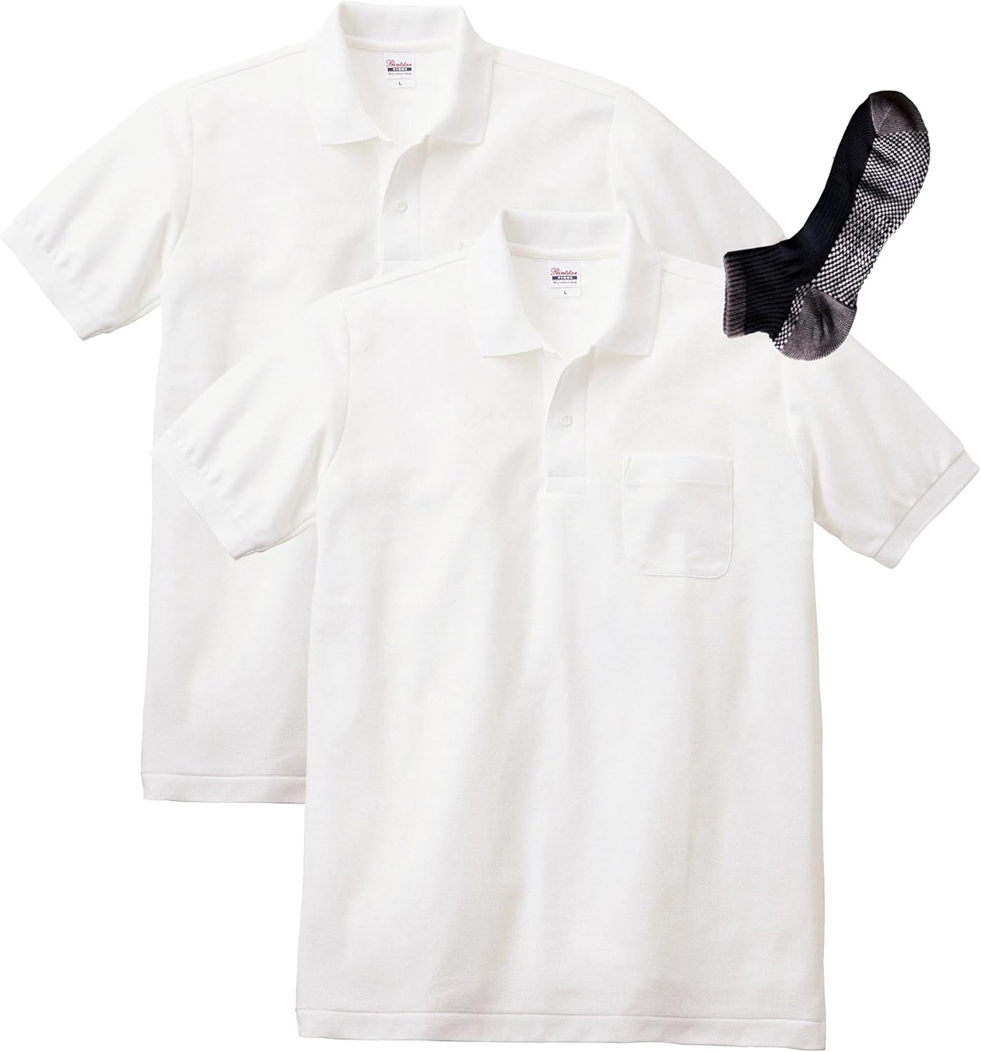 

Мужская рубашка-поло Printstar 00100-VP, пике из тетронового хлопка (TC), с длинным рукавом, с карманом, 5,8 унций, белый