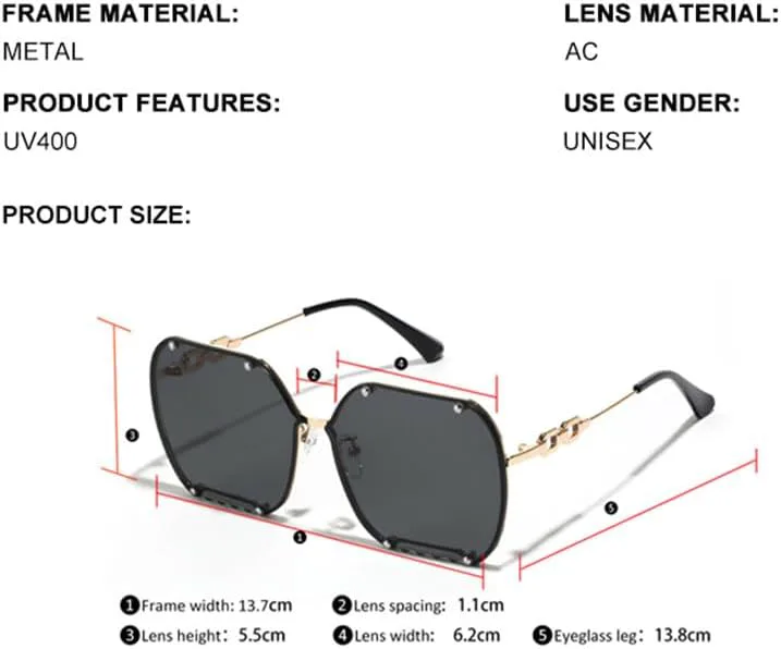 

Ретро большие солнцезащитные очки для женщин и мужчин, винтажные солнцезащитные очки с защитой от УФ-излучения UV400 для использования на открытом воздухе LANGSER, 2