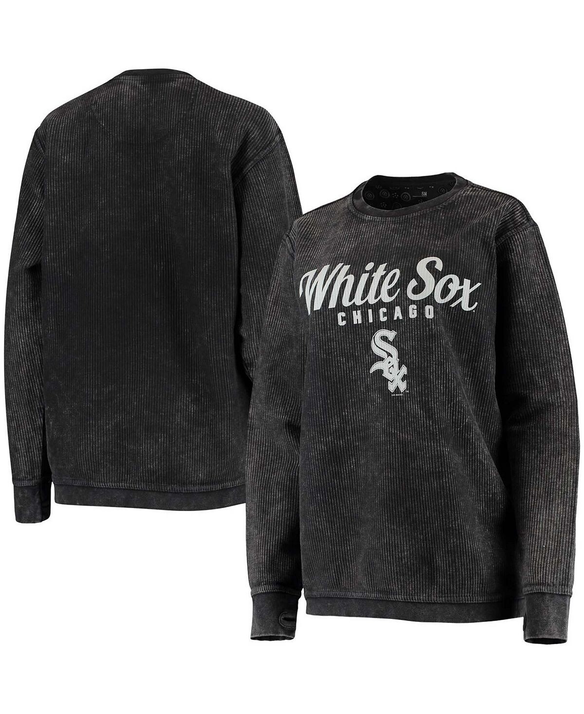 

Женский черный удобный вельветовый пуловер Chicago White Sox свитшот G-III 4Her by Carl Banks, черный