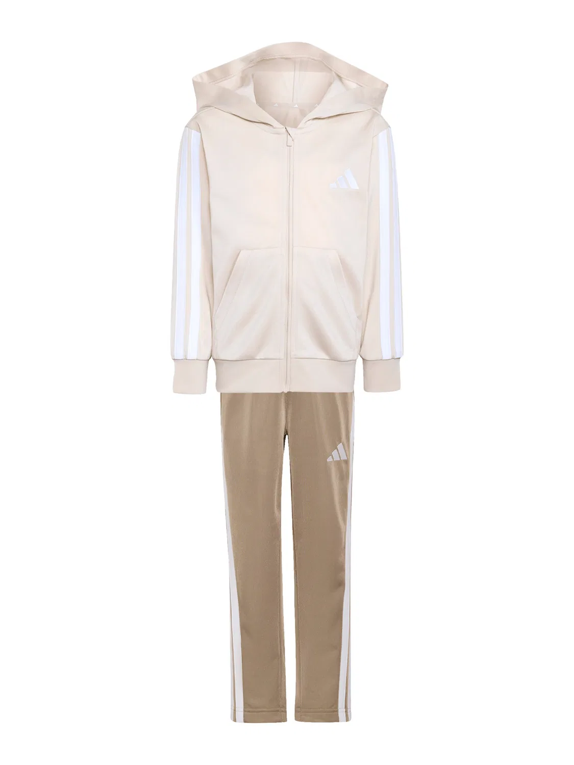 Спортивный костюм Adidas Sportswear Essentials в серо-бежевом цвете