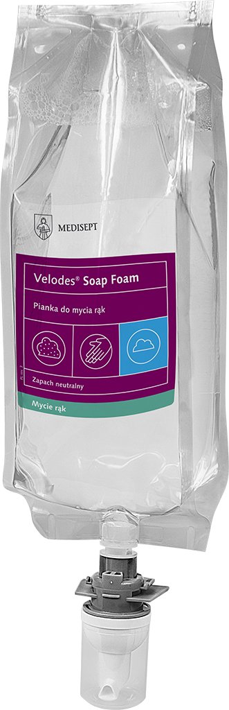 

Medisept, Velodes Soap Foam Neutral, пена для мытья рук, 1 л