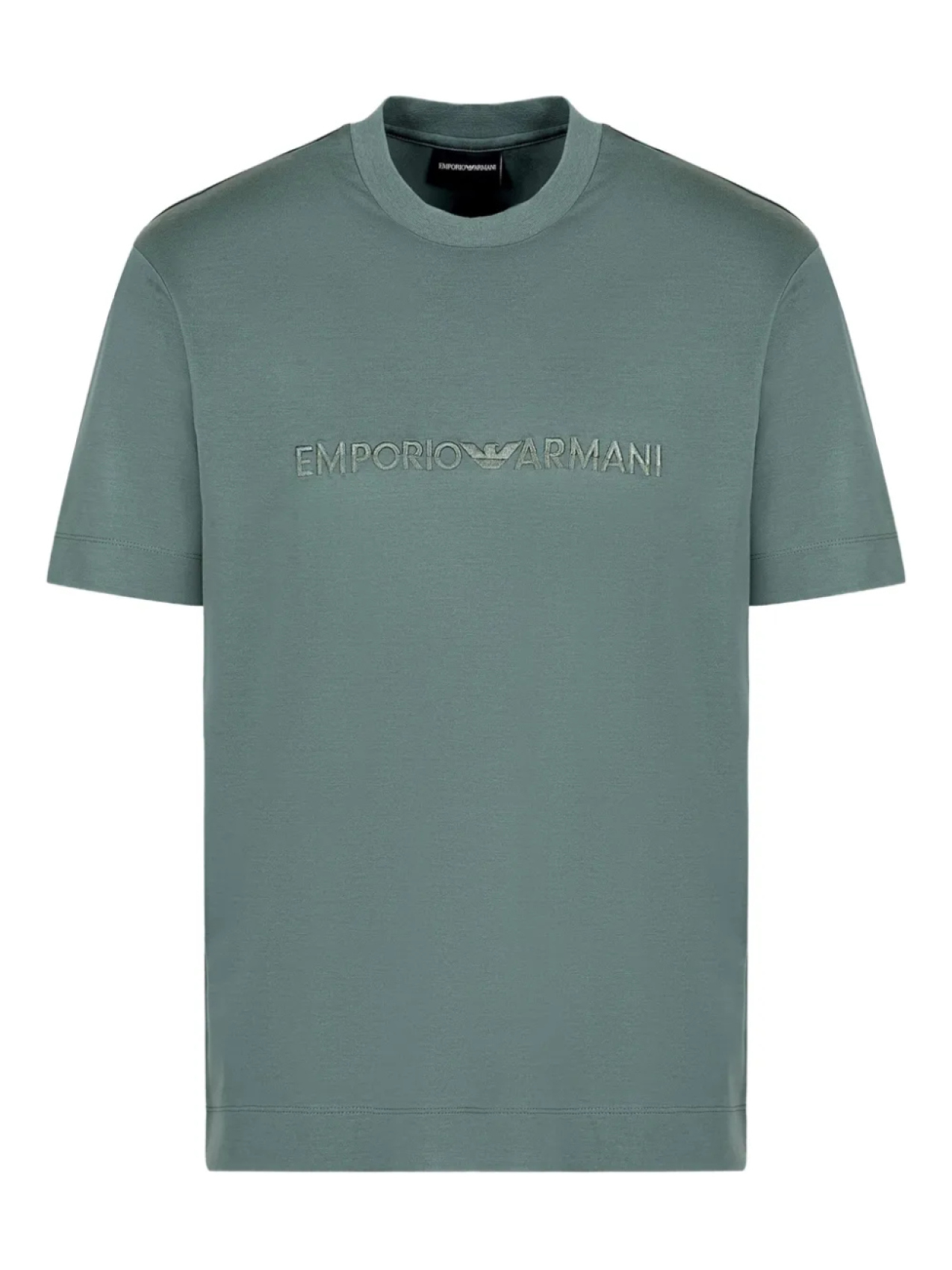 

Футболка с вышитым логотипом Emporio Armani, зеленый