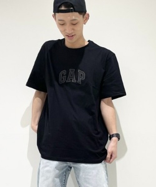 

Футболка унисекс с логотипом Gap, черная, Черный, Футболка унисекс с логотипом Gap, черная