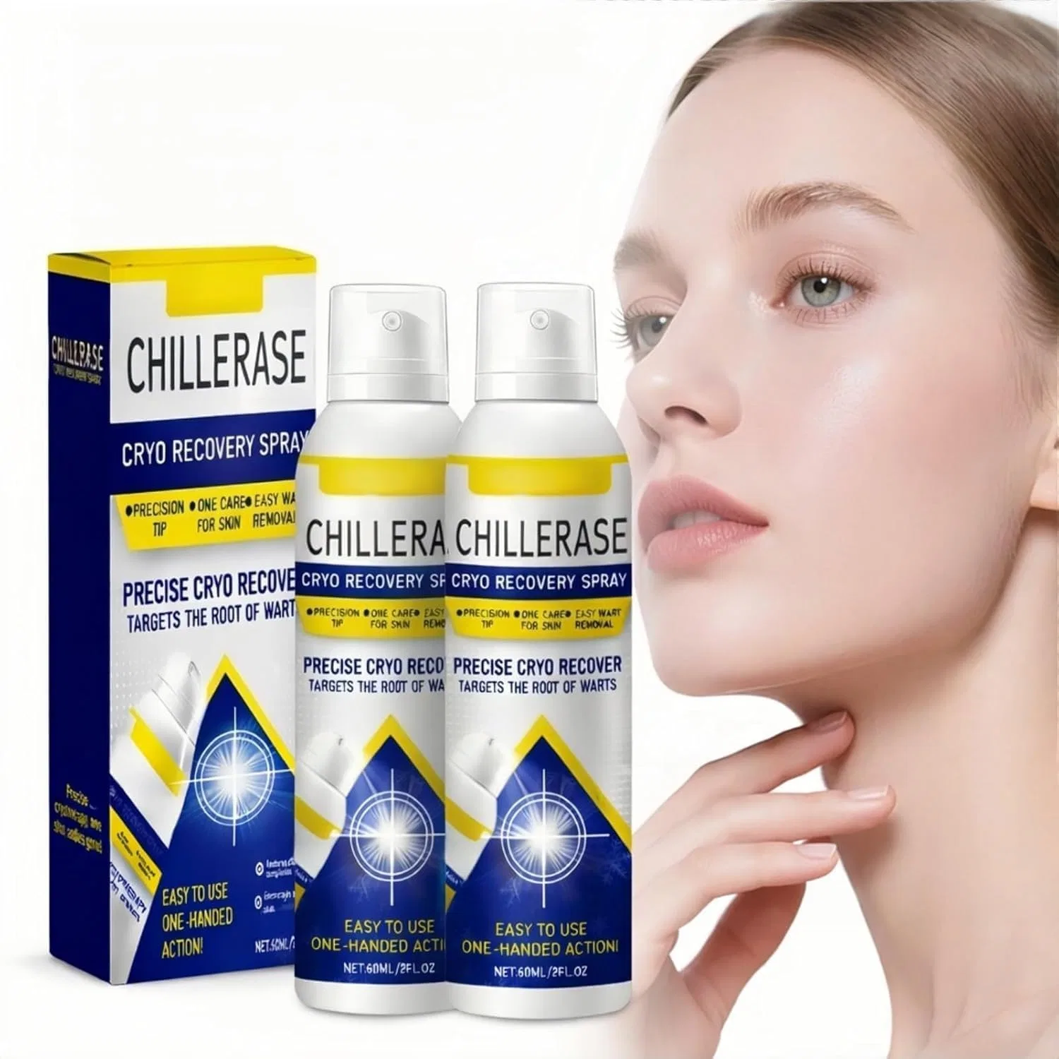 Спрей для обновления кожи ChillErase от Timilk Fristsnow, 2 Pieces.