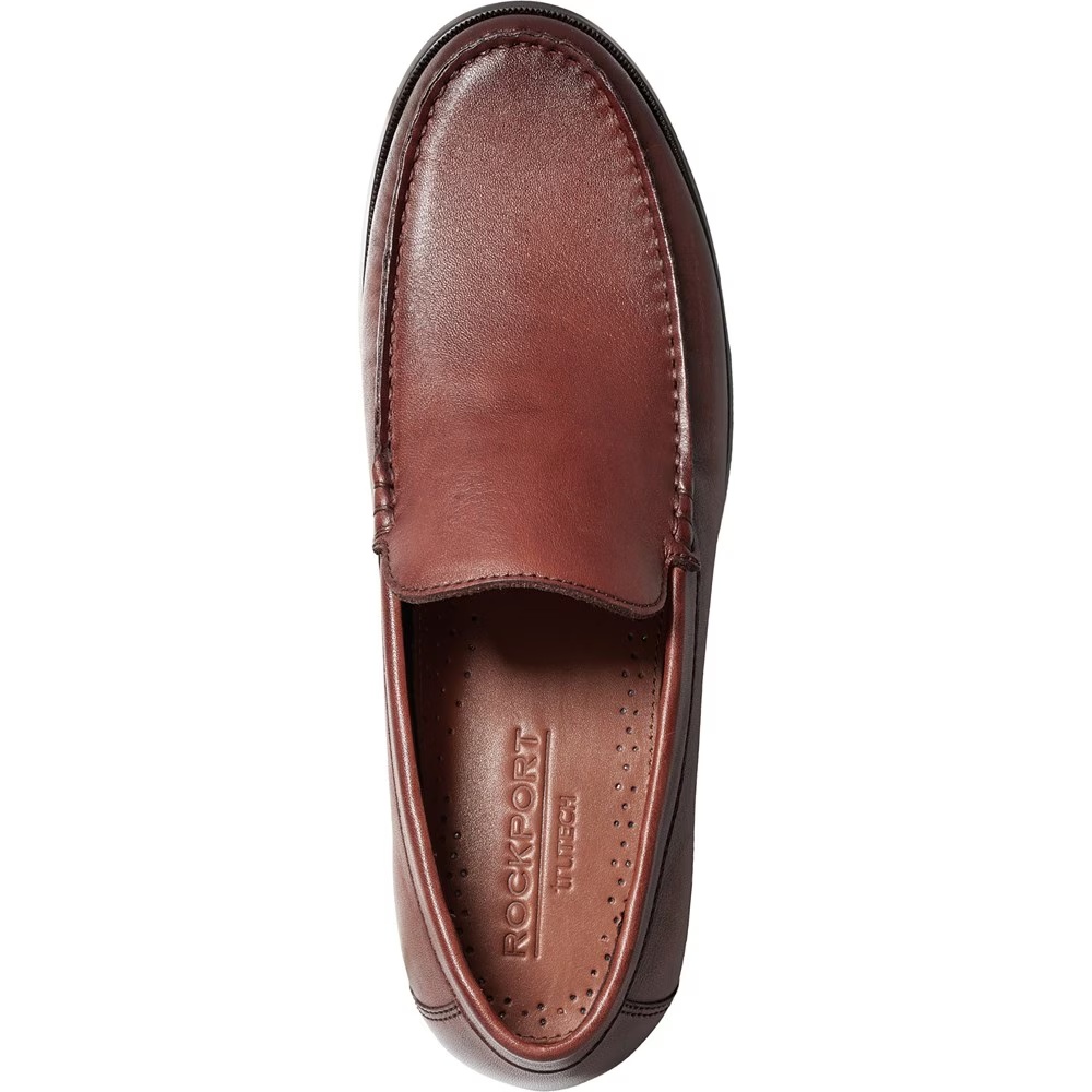 Плоские мокасины Whitley без застежек Rockport, цвет dark natural leather — фото 3