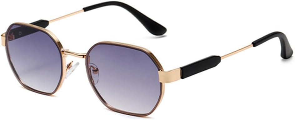 

Ретро-солнцезащитные очки Polygon для женщин, модные градиентные очки с защитой от УФ-излучения UV400 для мужчин, трендовые темно-зеленые солнцезащитные очки HVTVTLA, Golden Gray Gradient